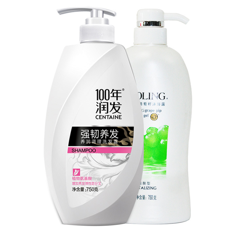 750g100年强韧洗发露+750g西丽葡萄籽沐浴露(袋)N3