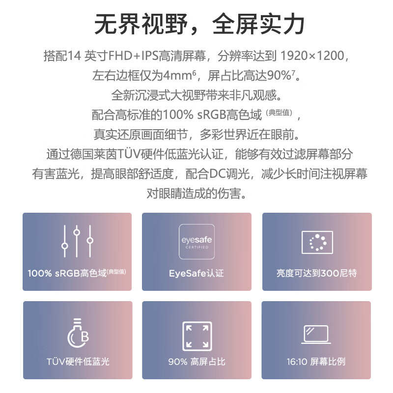 联想ThinkBook14 2023轻薄笔记本电脑13代i5-13500H/16G/512G固态/16:10 高清屏办公便携