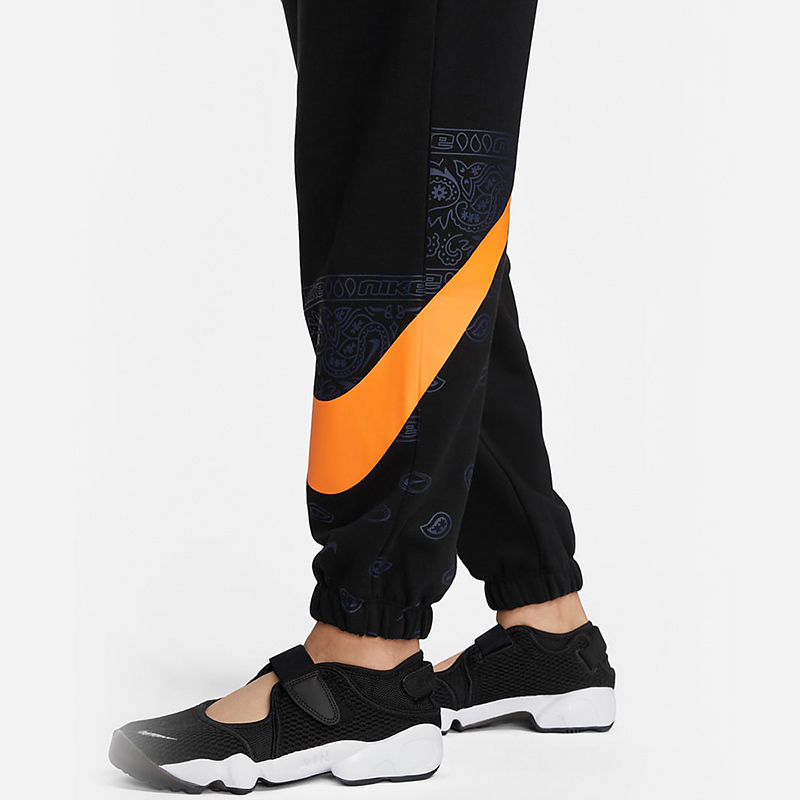 nike耐克针织长裤女夏新款街舞卫裤高腰宽松休闲运动裤fj7732-010