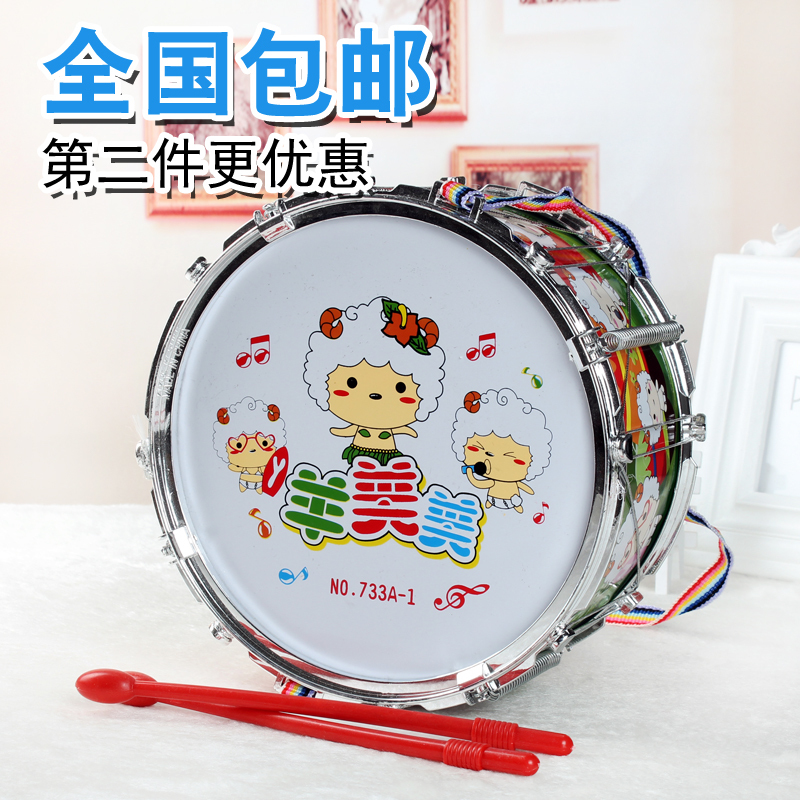 邦尼熊小鼓(一个鼓) 鼓棒2支 小鼓玩具儿童鼓打击乐器敲打鼓女孩宝宝手拍鼓婴幼儿园益智玩具鼓