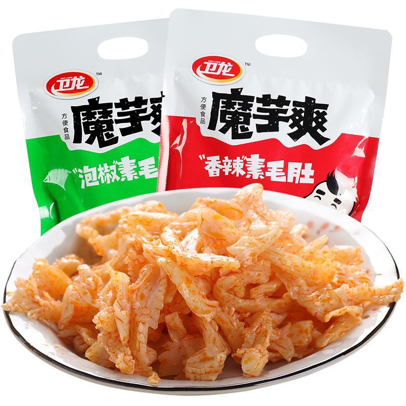 x卫龙辣条魔芋爽 50g 风吃海带豆干香辣味酸辣味 魔芋爽[校1]高清大图