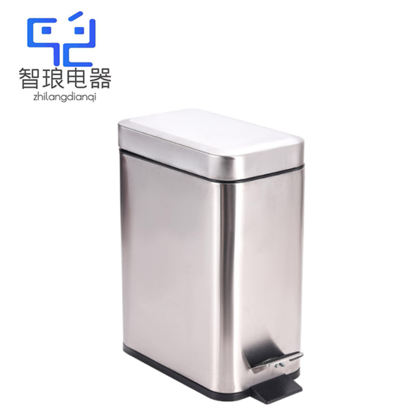 万允 不锈钢脚踏垃圾桶 10L/个（10L）