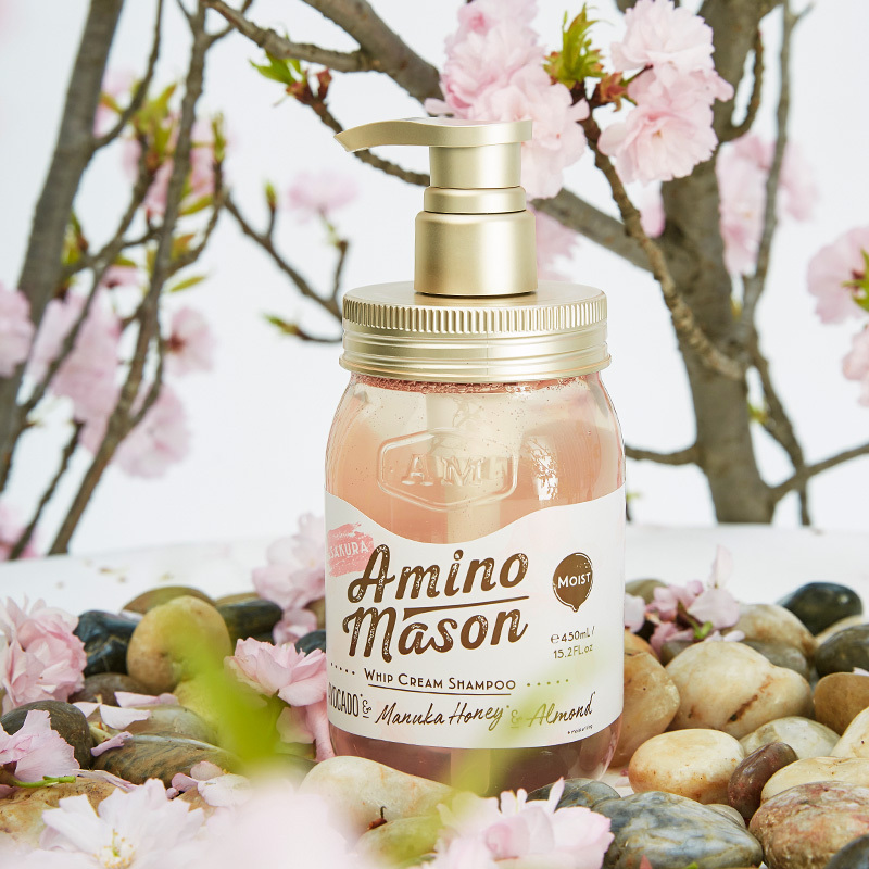 Amino mason阿蜜浓梅森 氨基酸植物精粹润泽洗发水(樱花)450ml