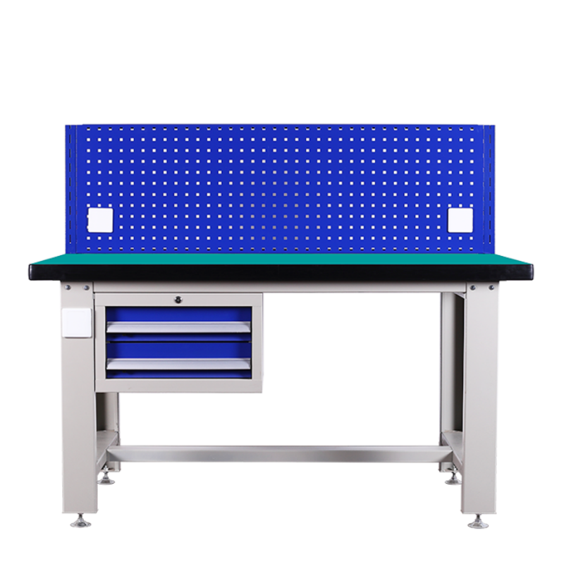 铭思达重型钳工台1.8米二抽单挂板张高清大图