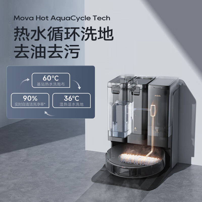 [重磅新品]追觅MOVA G30 Ultra扫地机器人扫拖一体自动清洗自动上下水热风烘干除菌10项全能基站