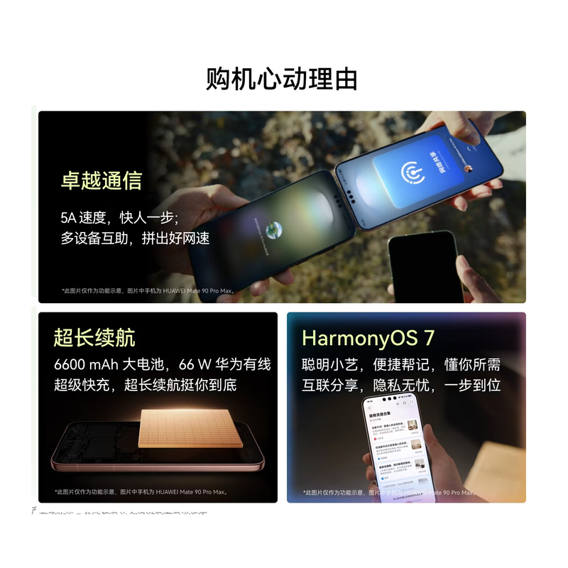 HUAWEI Mate 90 12GB+256GB 曜石黑 麒麟9030 可靠玄武架构 睿影红枫人像 华为全网通手机高清大图