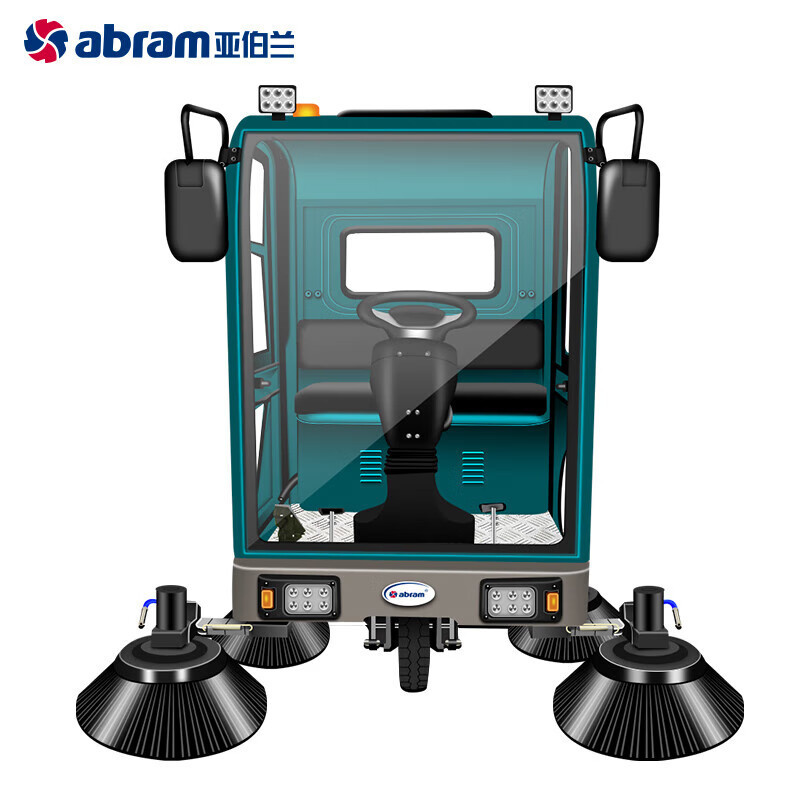 亚伯兰 四轮大型驾驶式扫地车 YBL-2300-3(200A锂电池款) 绿色 GFKJDX高清大图