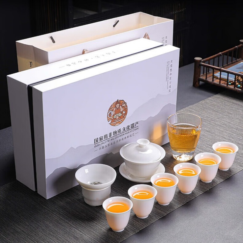 拓牌10头亮光羊脂玉瓷香气高清大图