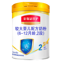 【新日期】伊利金领冠珍护2段较大婴儿配方奶粉(6-12个月)900g/克（800g+100g）罐装