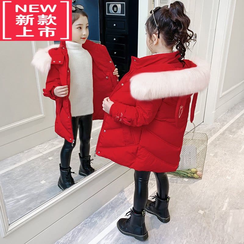 可莉允女童棉服冬装2022年新款洋气大儿童韩版冬季棉袄女孩羽绒外套棉衣图片