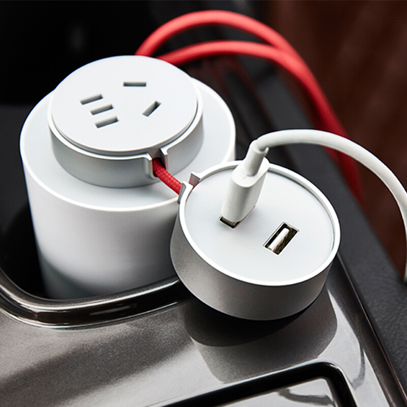 小米车载逆变器12v转220v多功能汽车插座充电转换器usb快充