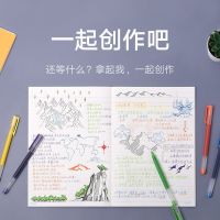 小米巨能写多彩中性笔5支装0.5mm办公签字笔考试学生用子弹头笔芯米家签字笔文具用品彩色中性笔