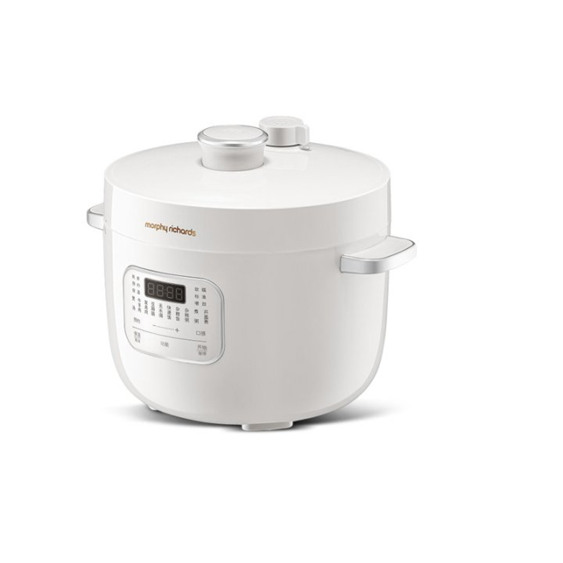 摩飞电器(MORPHY RICHARDS)电压力锅 家用2.5L迷你0氧珐琅釉精釜800W 白色 MR8701 / 台