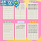 绿彩虹光小学生拼音田字格本标准英语本语文汉语练习本幼儿园统一写字练字本一二年级课时作业本生字数学本子练习簿 共30本(语