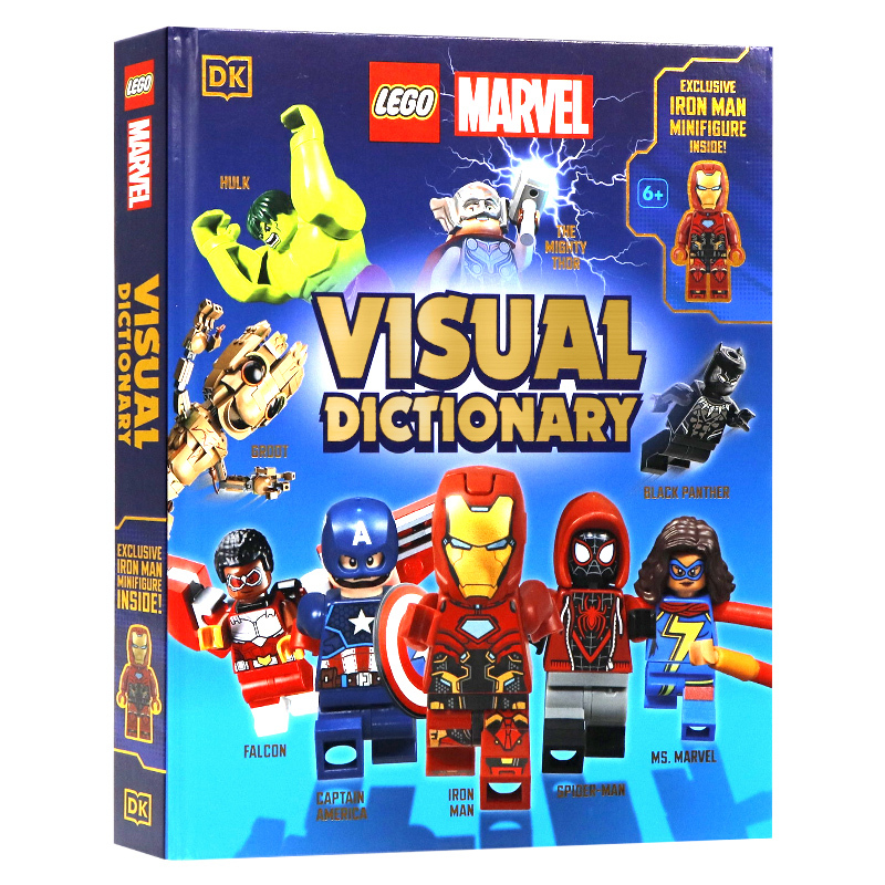 [正版]DK出品乐高漫威图解词典英文原版 Lego Marvel Visual Dictionary 精装乐高漫威书附