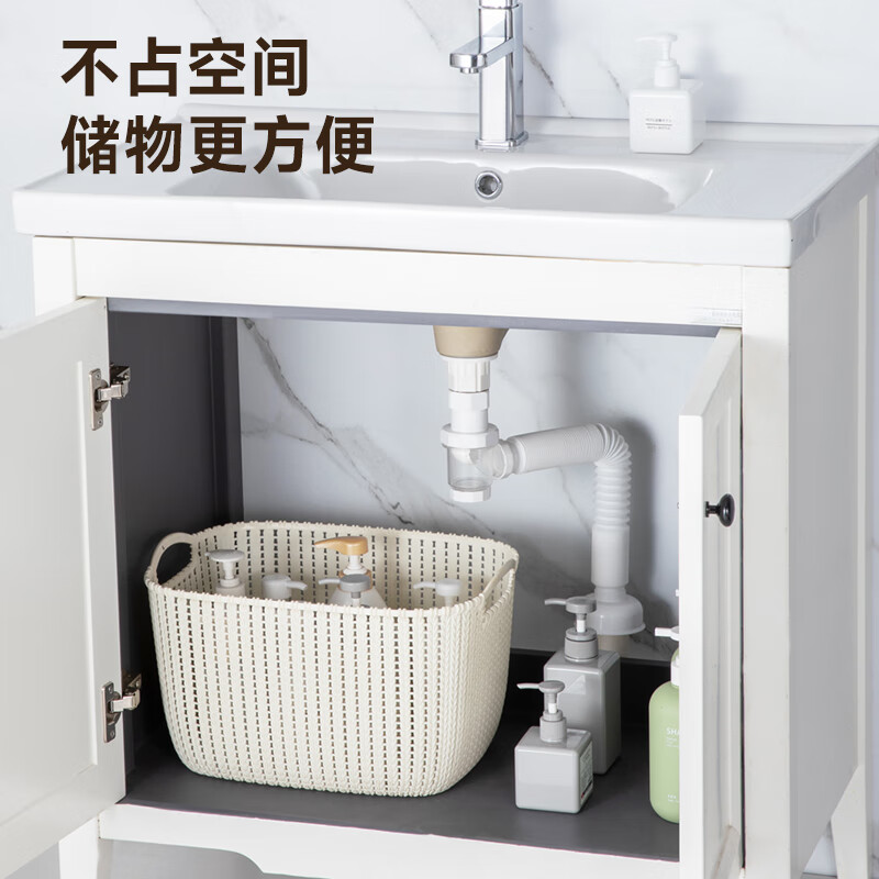 面盆铜制下水器套装 SQ-11C 带溢水口高清大图