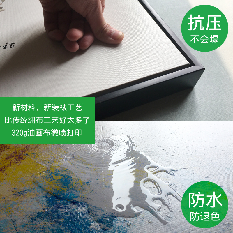 蘑菇说 宾馆酒店装饰画约客厅样板房背景墙挂画卧室房间抽象画油画