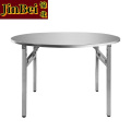 锦北不锈钢连体餐桌烧烤夜宵大排档餐桌农村摆地摊圆形桌1.5米拉丝