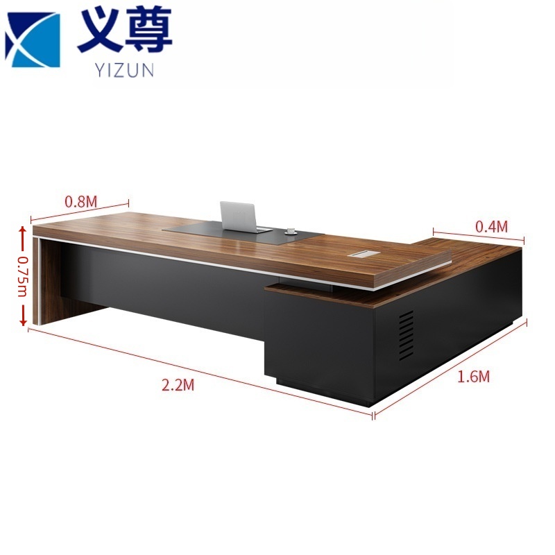 义尊老板桌240*180*75cm张高清大图