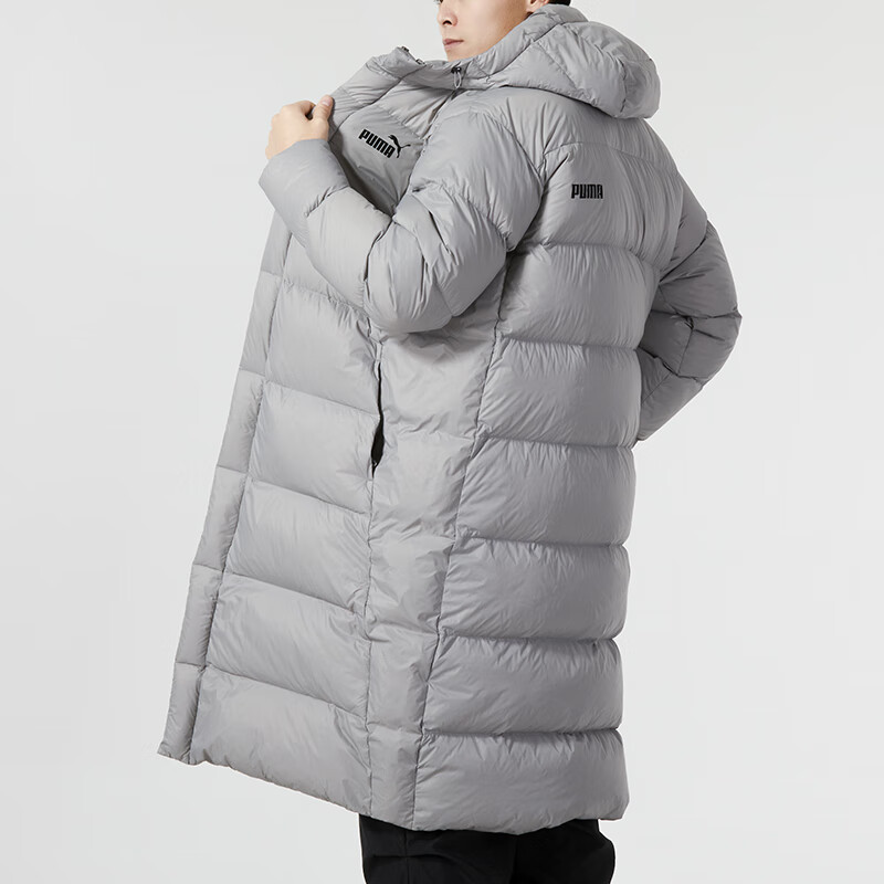 彪马(PUMA)羽绒服男装新款加厚防寒保暖羽绒外套长款连帽羽绒服678345-14 ZP