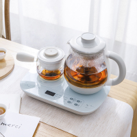 小熊(Bear)煮茶器煮茶壶 0.8L蒸汽喷淋式蒸茶壶养生壶电水壶热水壶304不锈钢烧水壶茶具黑茶ZCQ-A08E1