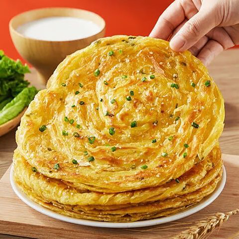 思念手抓饼速食半成品面食杂粮葱香手抓饼900g*3袋30片