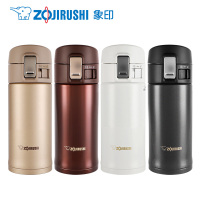 象印(ZO JIRUSHI) 保温杯 SM-KR36 双层真空保温杯男女士车载商务保温杯情侣杯弹盖杯304不锈钢学生水杯