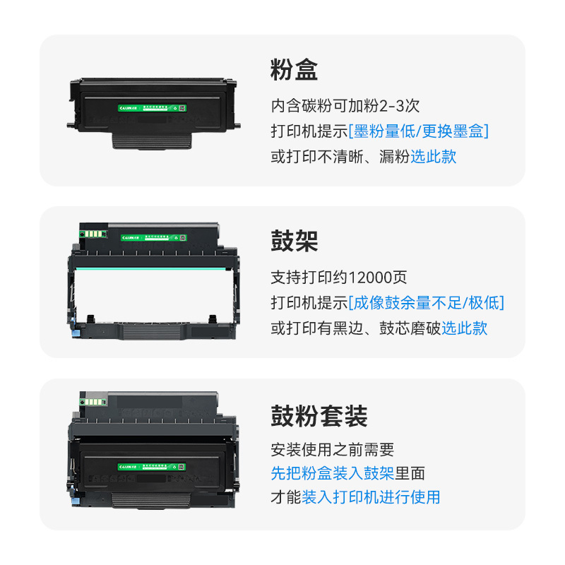 才进王者版适用奔图TL-419鼓架pantum M6709 P3019D 硒鼓M7109DW易加粉粉仓M7209FD/F