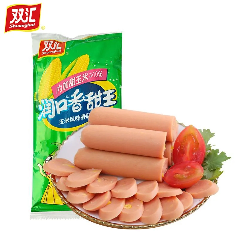 双汇润口香甜王火腿肠玉米风味香肠休闲即食零食小吃囤货240g高清大图