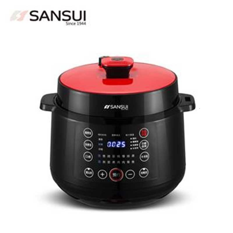 [精选]山水(SANSUI)家用智能高压电饭煲SY-50D27 黑红5L球釜黑晶加厚不粘内胆十三大烹饪功能