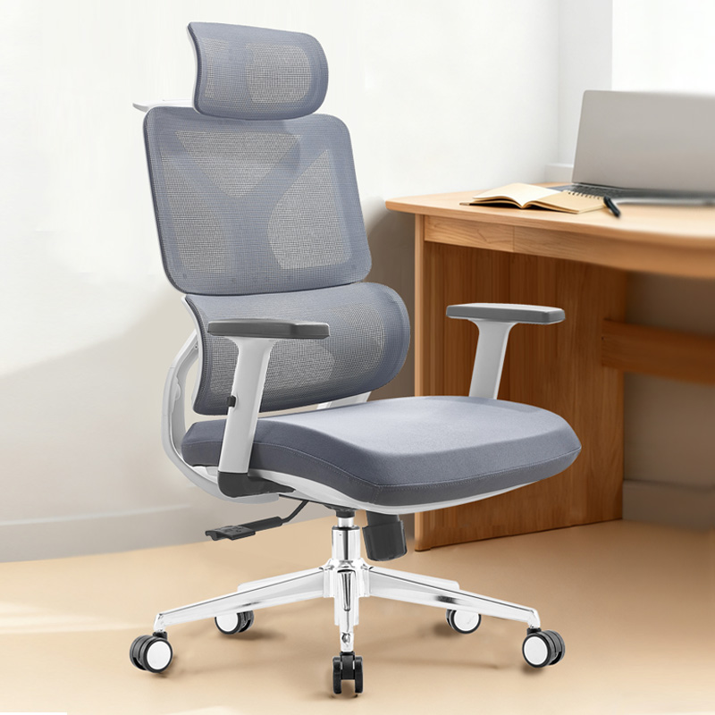 臻远 ZY-8938 办公椅人体工学椅转椅 定型棉白框 单位:把高清大图