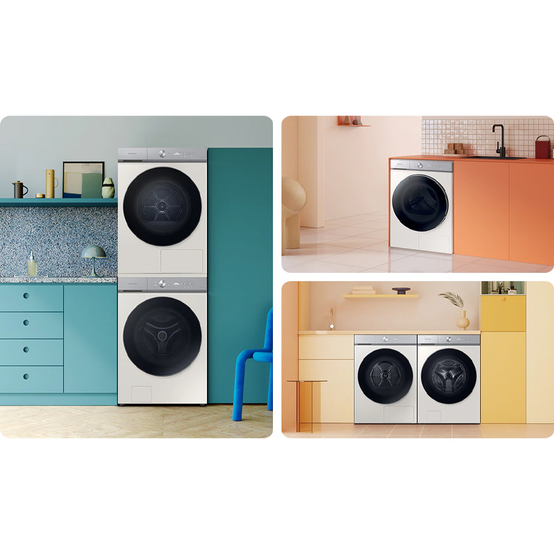 三星samsung2520kg洗衣机烘干机套装wf25b9600kescdv20b9760cesc蒸汽