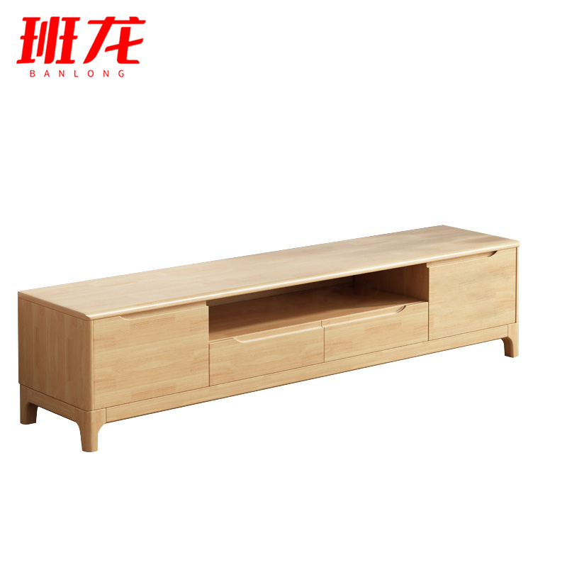 班龙落地柜1.8米原木色台高清大图