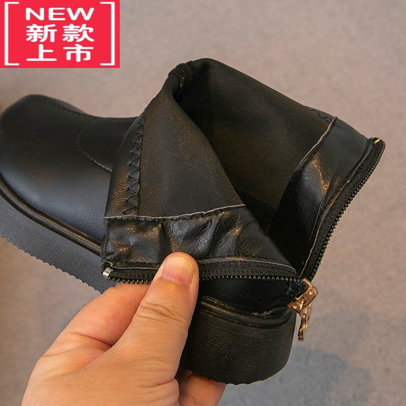 可莉允女童靴子马丁靴2022春秋新款儿童鞋子小女孩公主靴短靴单靴皮靴潮图片