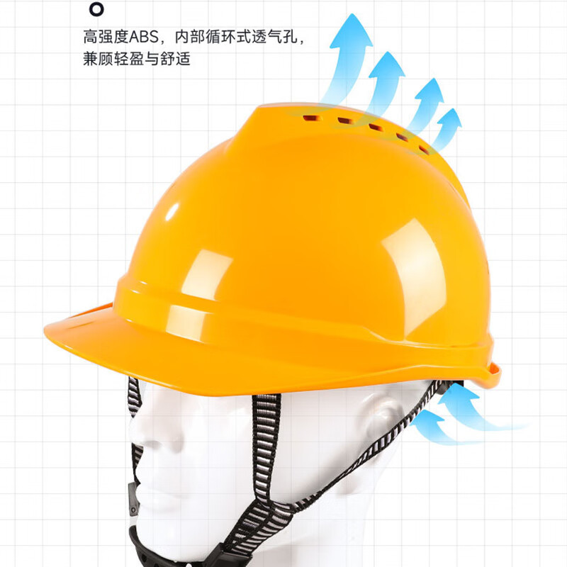 际华 101001安全帽 ABS豪华型V型旋钮帽衬 红色高清大图