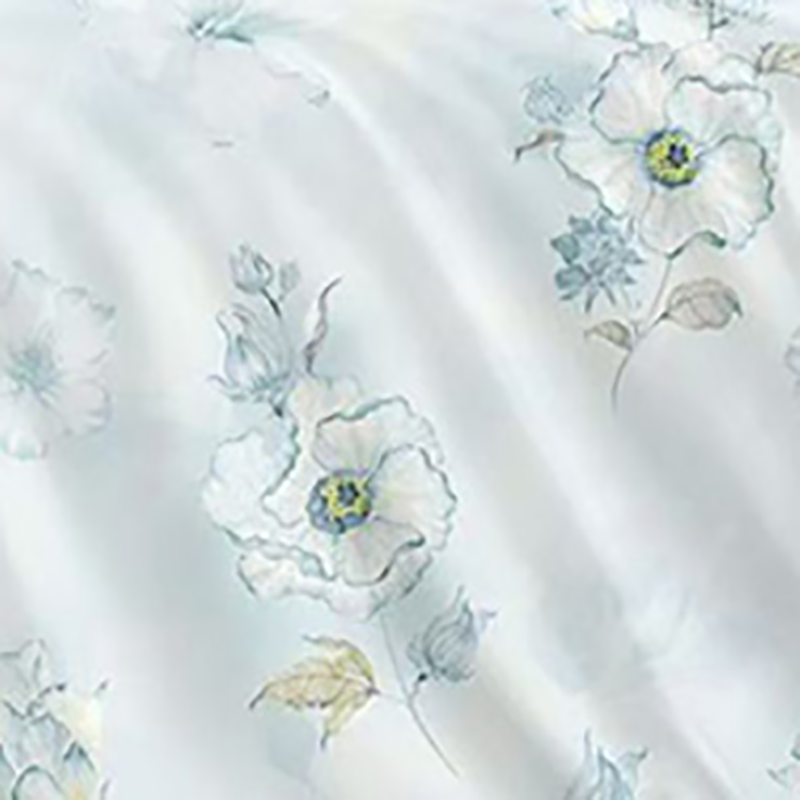 60s新疆棉印花四件套:洛水安澜高清大图