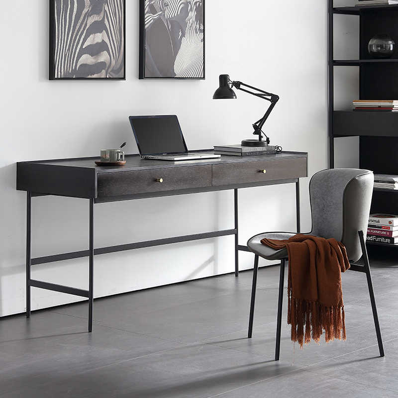 书桌闪电客简约现代家用意式轻奢极简书房家具套装组合北欧ins风书法