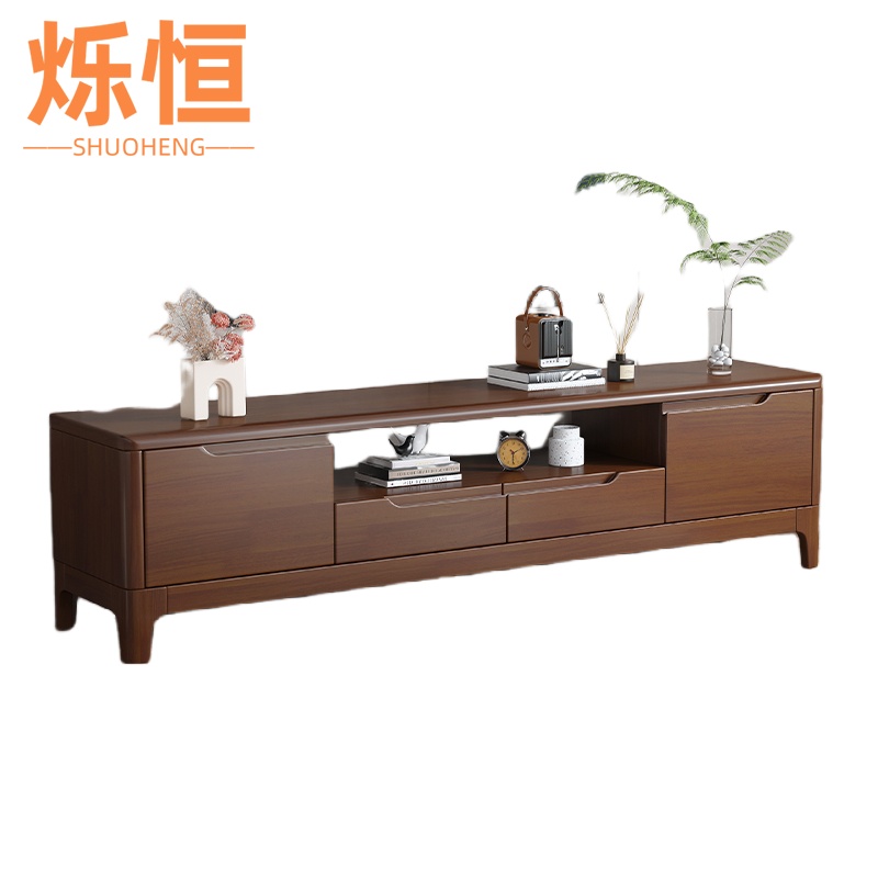 烁恒实木电视柜高清大图