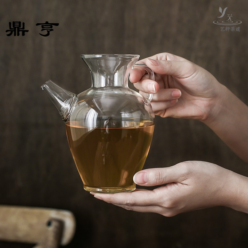 鼎亨耐高温防爆玻璃公道杯大号日式手工泡茶壶注公杯茶海冷凉