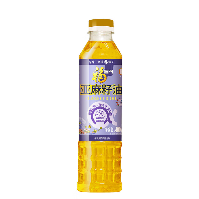 福临门 压榨一级 亚麻籽油 400mL*3(单位:组)高清大图