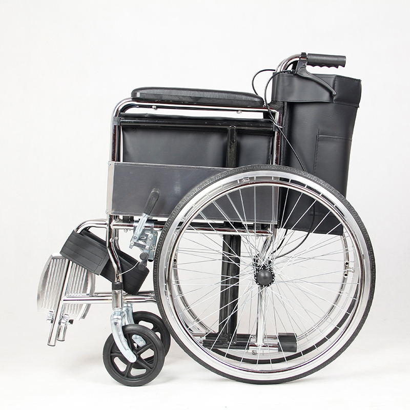 妙坤 功能轮椅 皮革软座高清大图