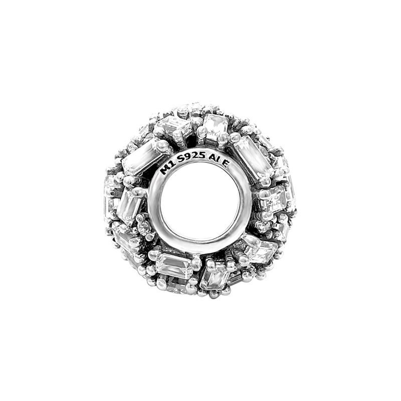 PANDORA潘多拉 925银串饰优雅冰晶 797746CZ 797746CZ可搭配手链项链