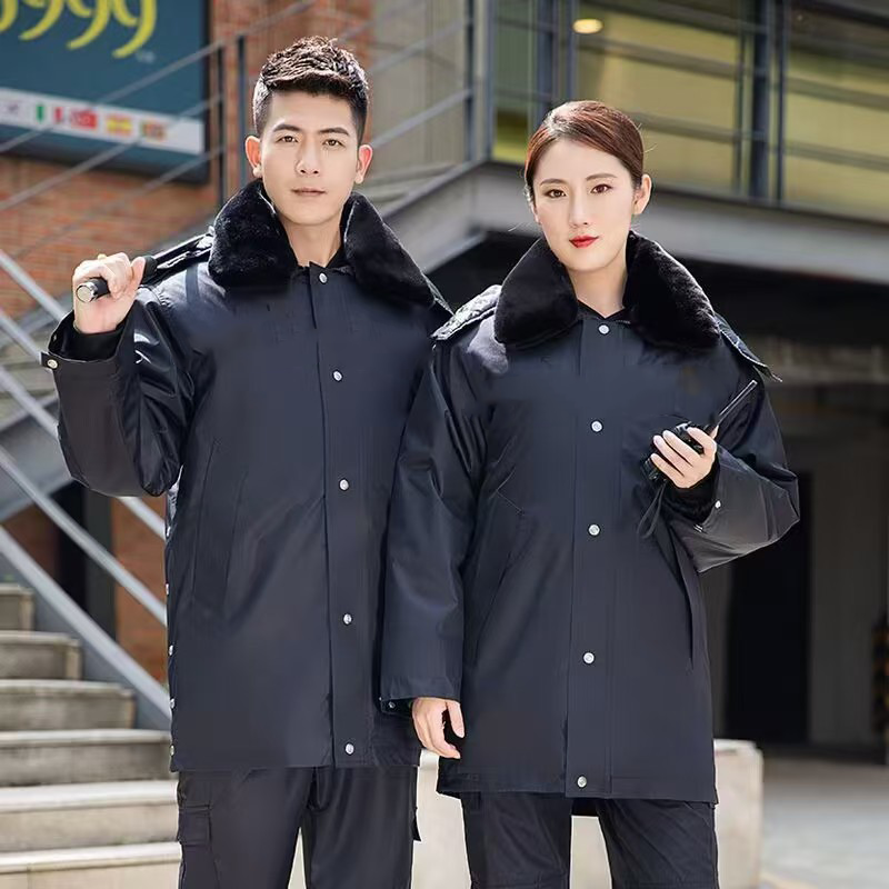 惠铁加厚防寒劳保大衣羽绒服 羽绒 件高清大图