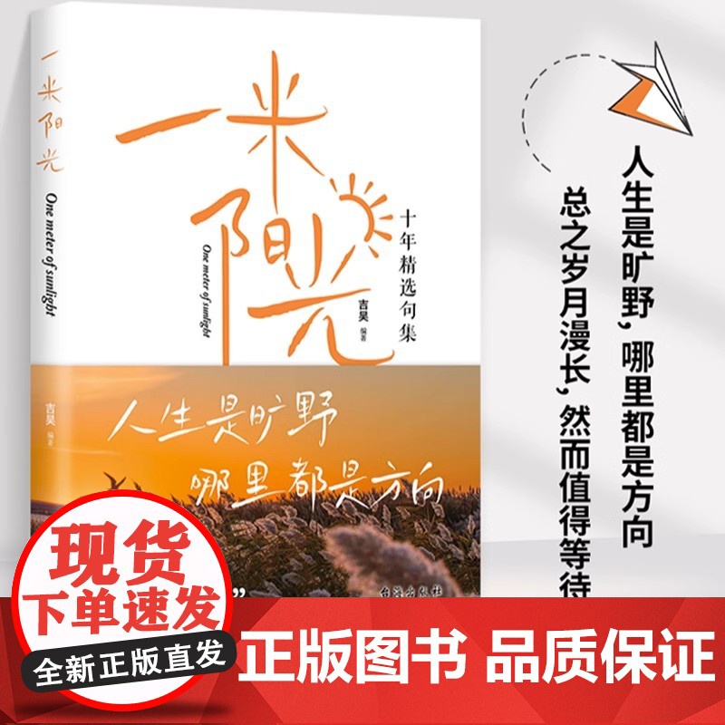 抖音同款]一米阳光正版书籍 人生是狂野 那里都有方向一千多条触心文案我们在迷茫中向往也在迷茫中成长经典暖心疗愈十年精选句高清大图