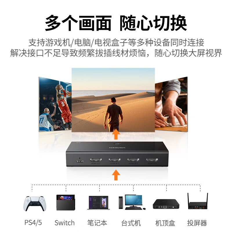 绿联DP转VGA转换器 Displayport转VGA母头高清转接头线 笔记本电脑接显示器投影仪线 黑色 20414高清大图