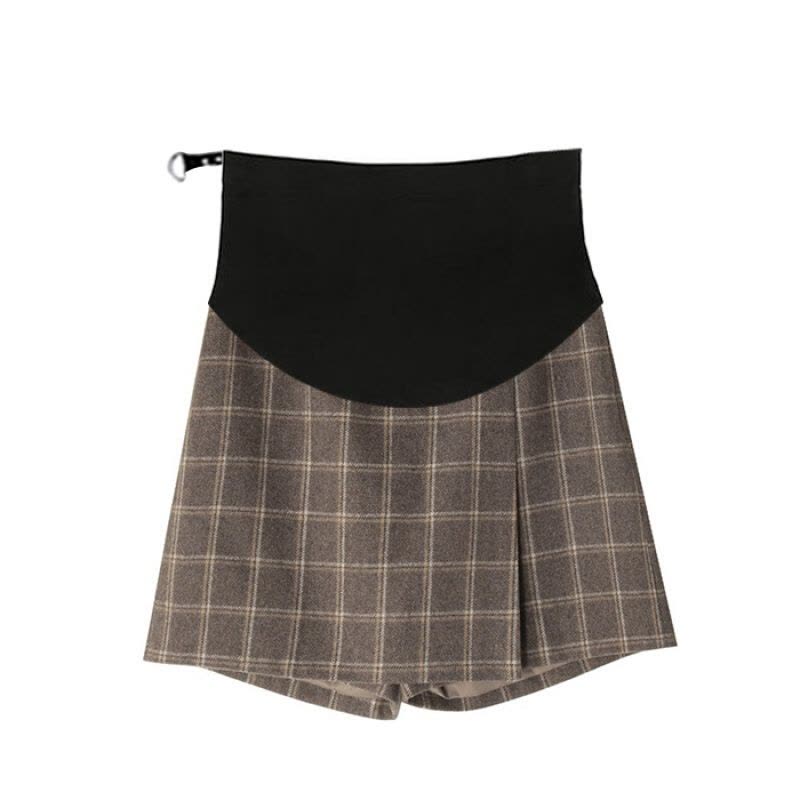 迪鲁奥(DILUAO)YXXM 孕妇装 孕妇短裙夏装2021春夏新款潮妈外穿半身裙托腹宽松a字半身裙百褶夏季孕妇裙 50图片