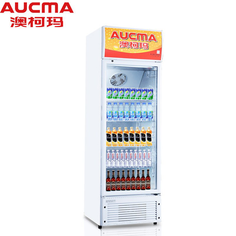 澳柯玛(AUCMA) 279升立式冷藏保鲜冰柜冷柜玻璃门展示陈列柜 SC-279