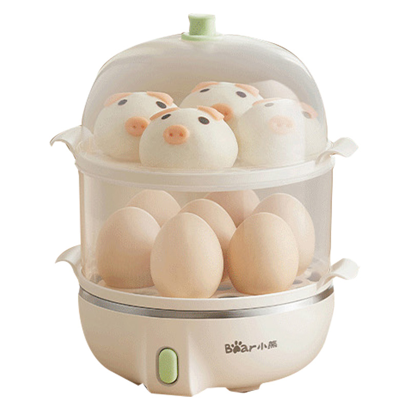 小熊煮蛋器家用早餐迷你机蒸蛋器ZDQ-B14Q1