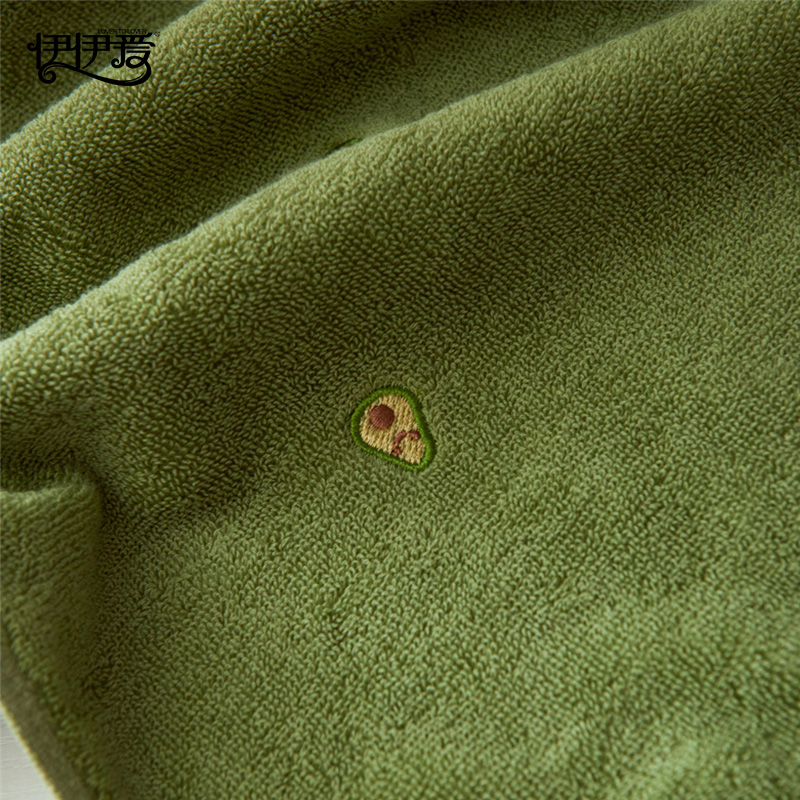 伊伊爱 牛油果毛巾绿色高清大图