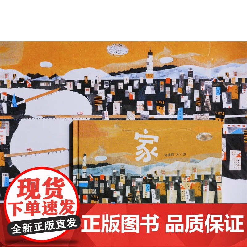 家——精装硬壳适合4岁以上幼儿启蒙早教2021年意大利博洛尼亚国际童书展拉加兹奖故事类首奖作品剪纸拼贴 亲情审美蒲蒲兰正高清大图